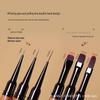 Sandalwood Double-Ended Nail Art Brush Set for Gel and UV Outlining