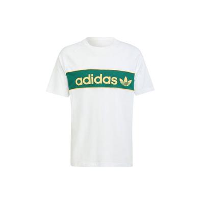 adidas Архивная футболка белая мужская уличная одежда IU0198