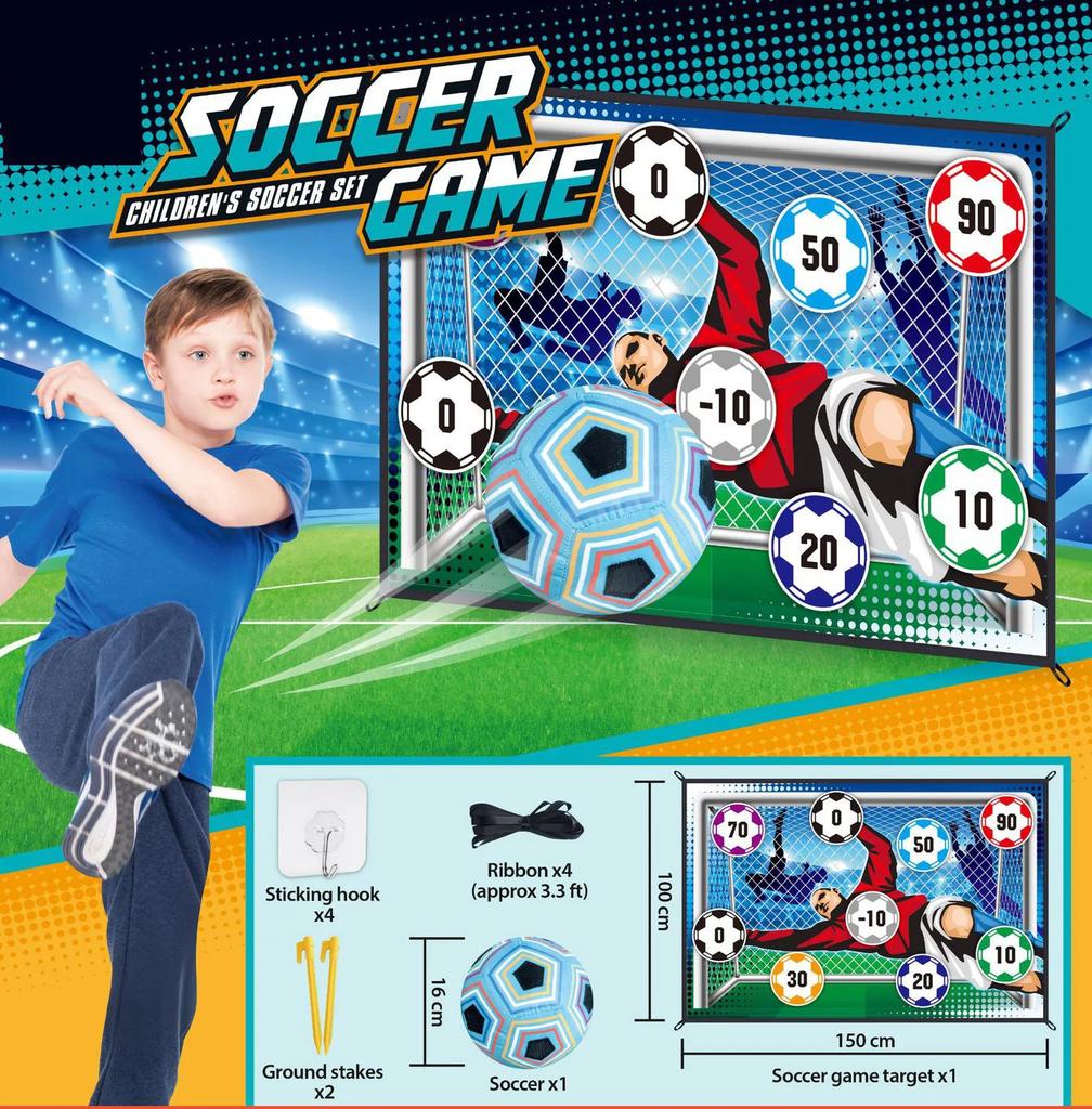 Non-Toxic Indoor Outdoor Portable Football Practice Training Mat Toy Football Shooting Cloth Target Game Mat Toys Set Party Game Kid Gifts