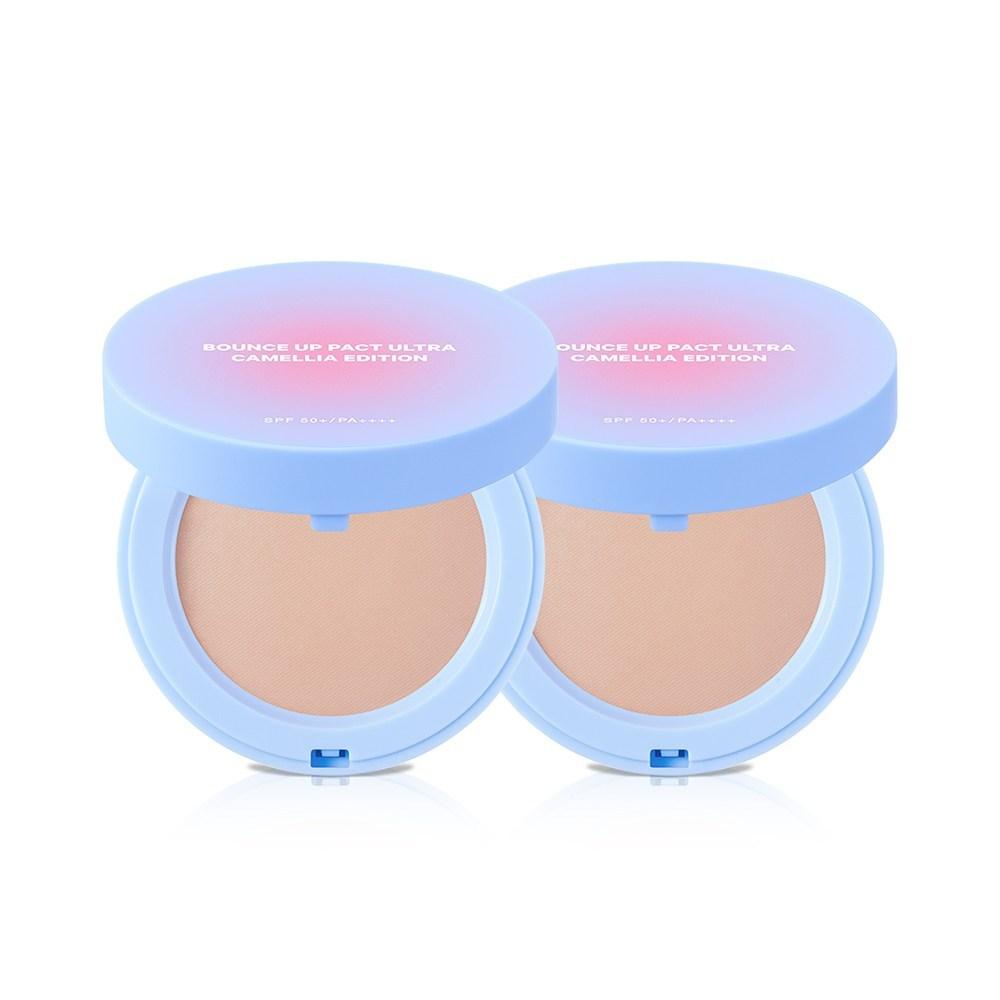 Cho Sung-ah TM Bounce Up Pact Ultra Camellia Edition 11g, 02 Sand Beige, 2 pcs