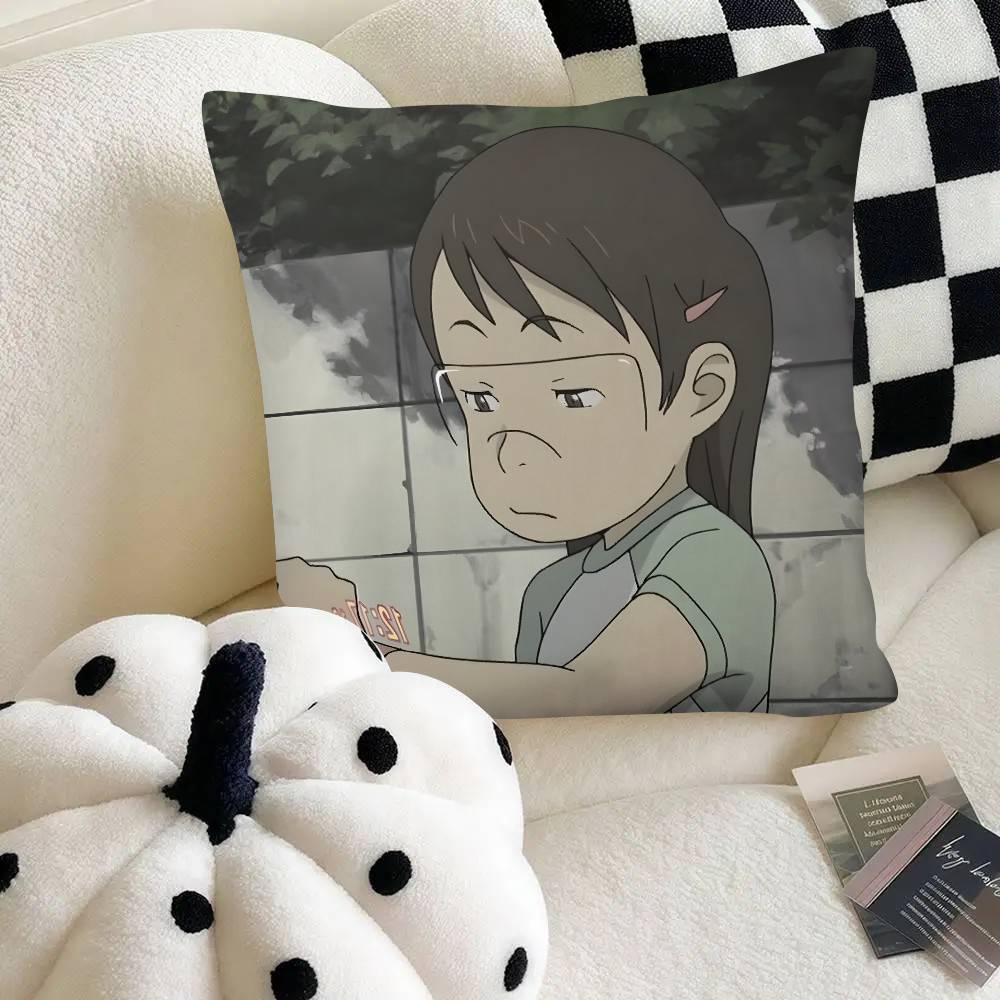 Popular Anime Dennou Coil Pillow Case Fashion Square Pillowcase Bedroom Sofa Room Ins Decoration Leisure