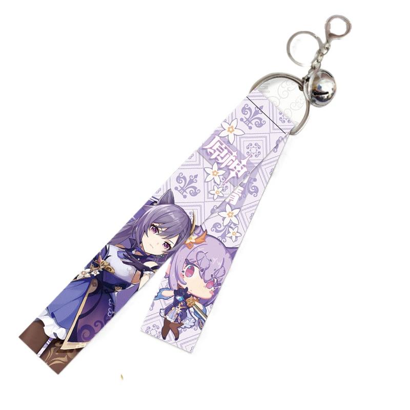 Брелок с подвеской в ​​виде игрового стримера, косплей Mengpa Mondstadt, брелки с героями мультфильмов, ювелирные изделия для фанатов