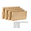 4Pcs Montessori Tray Wood Storage Preschool Learning Educational Coffee Table Serving