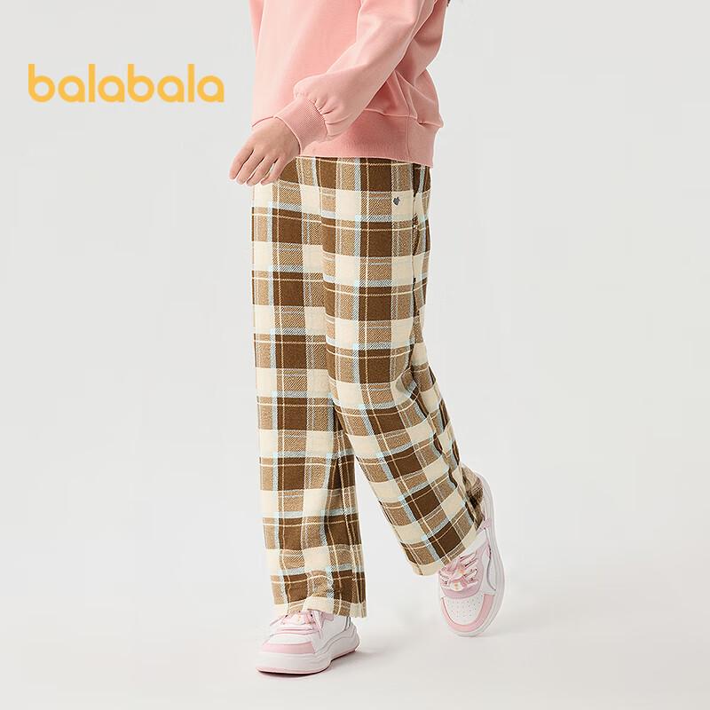 Зимние прямые штаны Balabala для девочек на флисовой подкладке