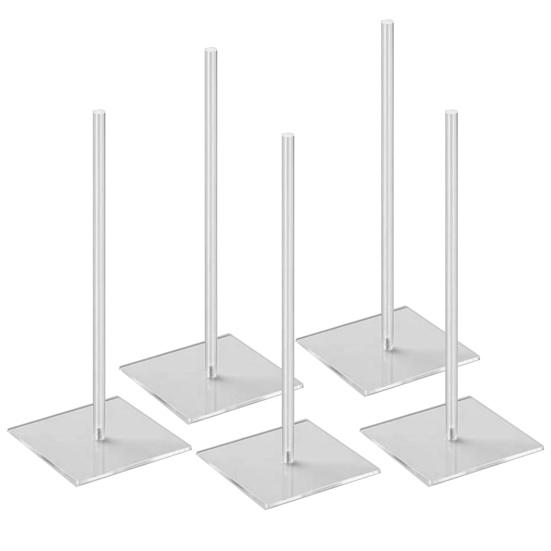 5 шт. подставка для пончиков, прозрачная стабильная основа, пищевой держатель для бубликов, день рождения, свадьба, ребенок