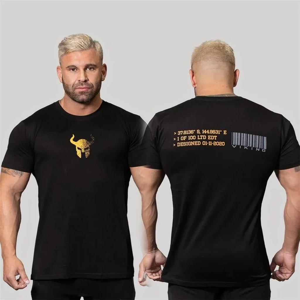 Новая мужская футболка с коротким рукавом из 100% хлопка, модная брендовая футболка, повседневная женская спортивная футболка с коротким рукавом, летняя футболка для фитнеса, топы
