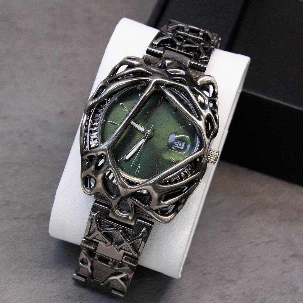 Y2k Red Devil Claw Hot Sell Original Alabaster Style Quartz Watch Men Unisex Hot Medieval Old Unique Creative High Quality Clock