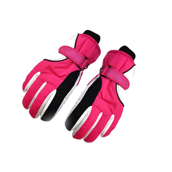 1 пара зимних лыжных перчаток с бархатной подкладкой, водонепроницаемые, унисекс, ветрозащитные, толстые, сохраняющие тепло, с нескользящей застежкой на запястье, перчатки для велоспорта и альпинизма