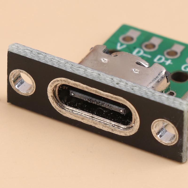 5 шт./компл. Плата-адаптер USB TYPEC16P на терминал с шагом 2,54 мм, версия для обновления с отверстиями для фиксации