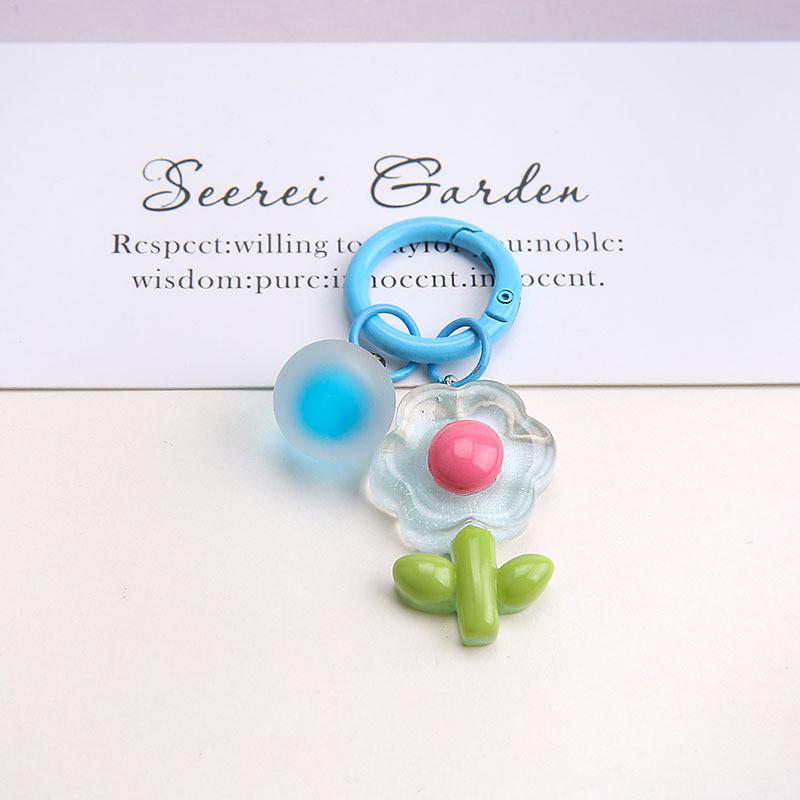 Красочный мультяшный брелок-цветок, изысканный милый брелок-цветок для женщин, девочек, украшения для рюкзака, аксессуары, подарки