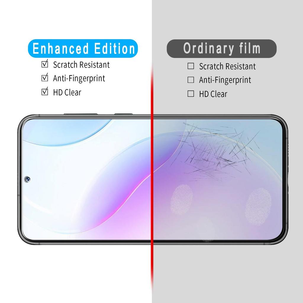 3 шт. Поддержка отпечатков пальцев ID Стекло Защитная пленка для экрана для Samsung Galaxy S25 Ultra 5G S24 S23+ S22 S21 FE S25 edge Закаленное стекло Защитная пленка для экрана