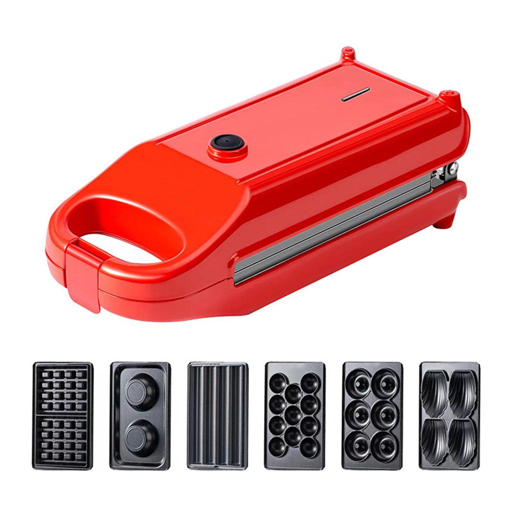 6 In 1 Donut Machine Waffle Machine Sandwich Machine Fried Dough Stick Machine Home Egg Tart Cake Breakfast Machine