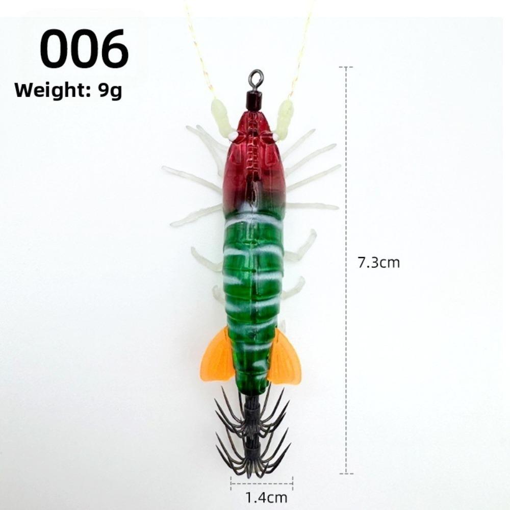 Horizontal Squid Jig 5.1g/7.3cm Octopus Bait Wobbler Slow Sinking Lure Sea Fishing