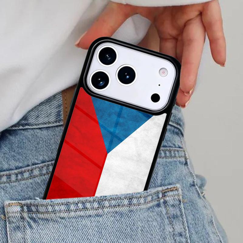 Чехол для телефона с флагом Чешской Республики для iPhone 16e 15 14 13 12 17 Pro Max Plus Air 17pro Чехол Coque
