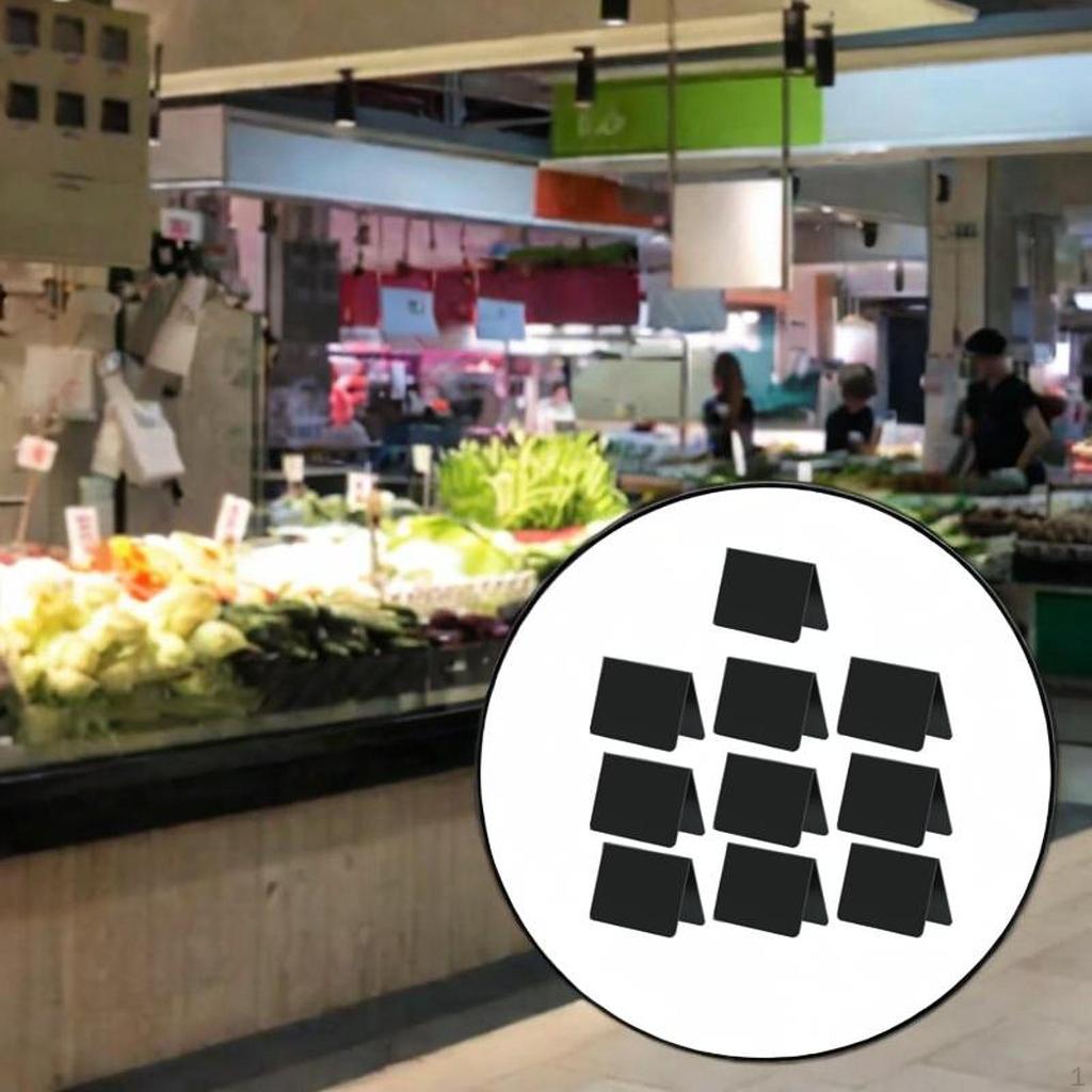 10 Acrylic Chalkboard Tent Signs for Food Display And