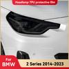 For BMW 2 Series F22 F23 F44 G42 2014-2023 Car Headlight TPU Protective Film Front Light Tint Change Color Sticker Accessories