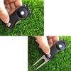 Golf Green Fork with Magnetic Suction Function Compact Size Portable Magnetic Putt Alignment Ball Marker Foldable Golf Divot Repair Tool