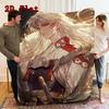 Sesshomaru 2D Flat Pattern Flannel Blanket High quality All Seasons Warmth and Comfort Perfect for Christmas Gifts.SMT0917131