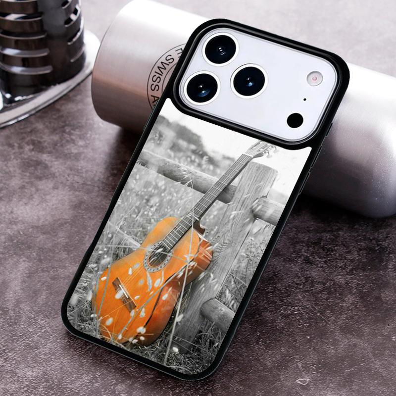 Мягкий чехол для телефона с рисунком музыкальной скрипки и гитары для iPhone 17 16 15 Pro Max Air 14 13 12 11 Plus Ударопрочный чехол Capa Cover