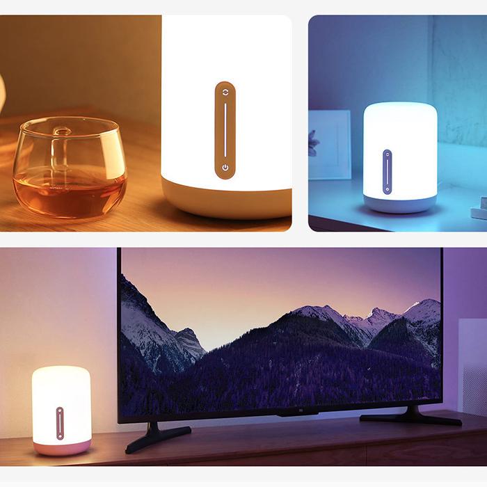 Xiaomi Прикроватная лампа 2 умных настольных светодиодных светильника Mi home APP с беспроводным управлением MIJIA красочный настольный ночник для Apple HomeKit Siri