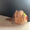 Food Series Capybara Storage Bag Biscuit Cartoon Keychain Bag Wallet Plush Small Purse  Couple