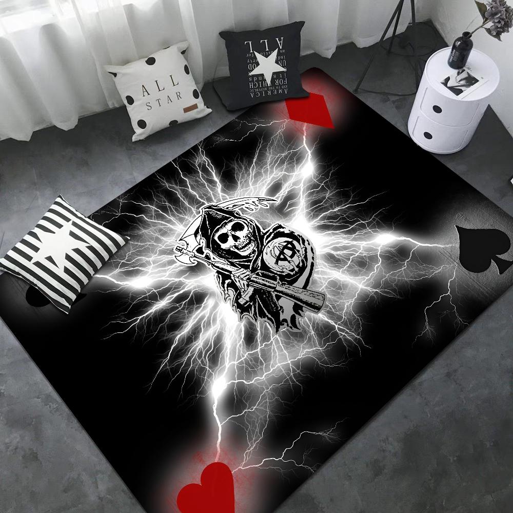 Сыны Анархии Американские Коврики для Комнаты Противоскользящие Впитывающие Воду Длинный Коврик-Подушка Коврик для Спальни Приветственный Дверной Коврик