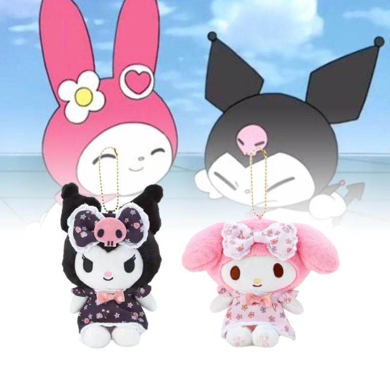 Очаровательное платье с цветочным принтом Куроми, плюшевая вешалка Sanrio, новый японский стиль, коллекционное