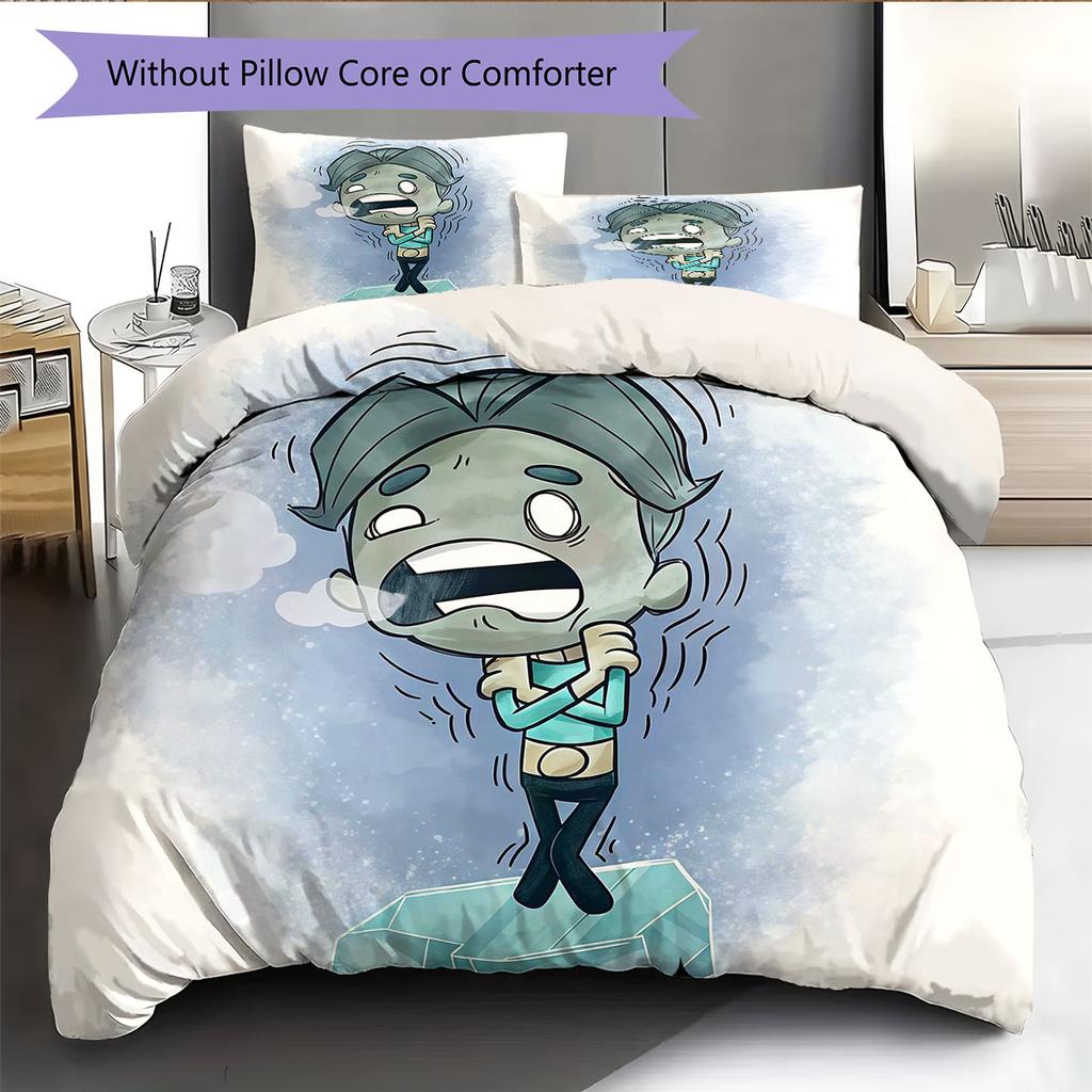 ONI Bedding Quilt Set Quilt Cover Pillowcase Home Decoration Birthday Gift (1 * duvet cover + 2 * pillowcase, without core)