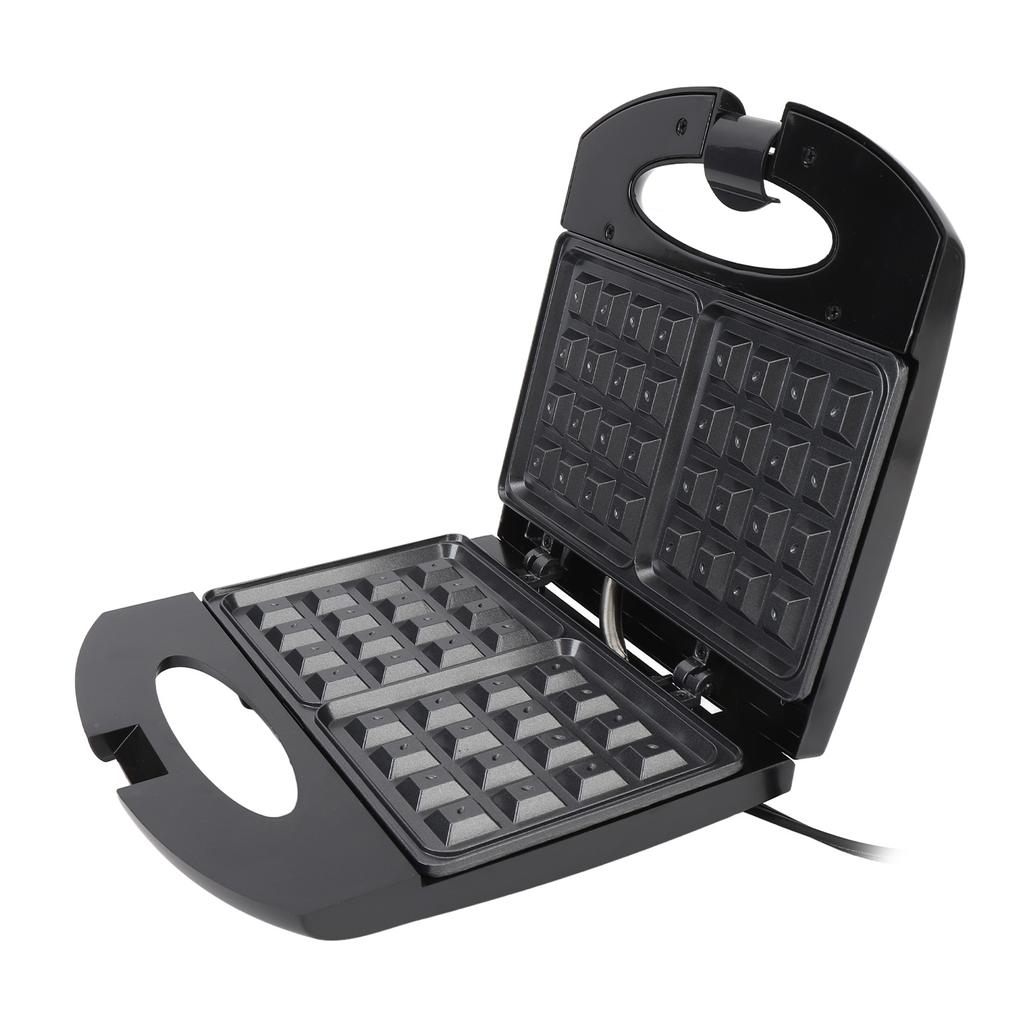 Электрическая вафельница мощностью 800 Вт с антипригарным покрытием, компактный небольшой электрический гриль, идеально подходит для