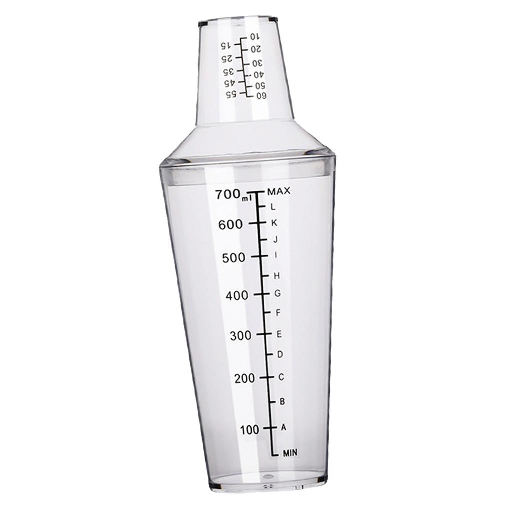 Набор шейкеров для коктейлей со шкалой 700 мл ПК, устойчивый к холоду и жаре, барменский миксер, инструмент для магазина молочного чая