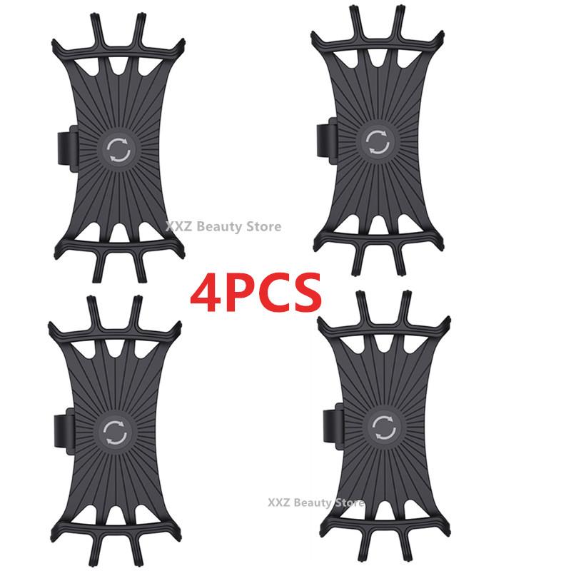 1/2/4/6PCS Black Universal Phone Holder Baby Stroller Accessories Mobile Phone Holder Rack 360 Rotatable Baby Pram Cart