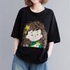 Fashion Women Happy Little Girl Print T Shirt Funny Casual O-neck Short Sleeves T-shirt Summer Female Tee Shirt