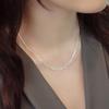 New Korean Style 925 Sterling Silver Jewelry Superfine Multi -Layer Snake Bone Nude Bamboo Clavicle Chain Necklaces Xl110