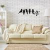 Силуэты Птиц Настенное Искусство Подвесное Внутреннее Украшение для Дома Забавные Черные Листья с Силуэтом Животного Силуэтный Орнамент для Дома