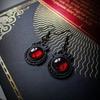 Винтажные готические серьги-гвоздики с черной розой для женщин  Креативные аксессуары для праздничной вечеринки  Персонализированные ювелирные изделия