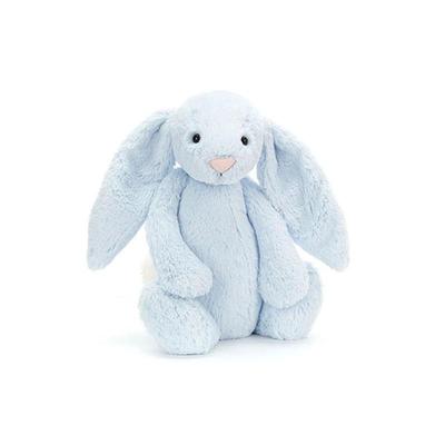 Jellycat Серия 'Застенчивые' Кролик Бонни Успокаивающая Сине-голубая Кукла Плюшевая Кукла Высота 36 см