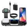 Multi-Function Wireless Charger Stand For Samsung iPhone 16 15 14 13 Pro Max iWatch Airpods Fast Charging Station Phone Holder