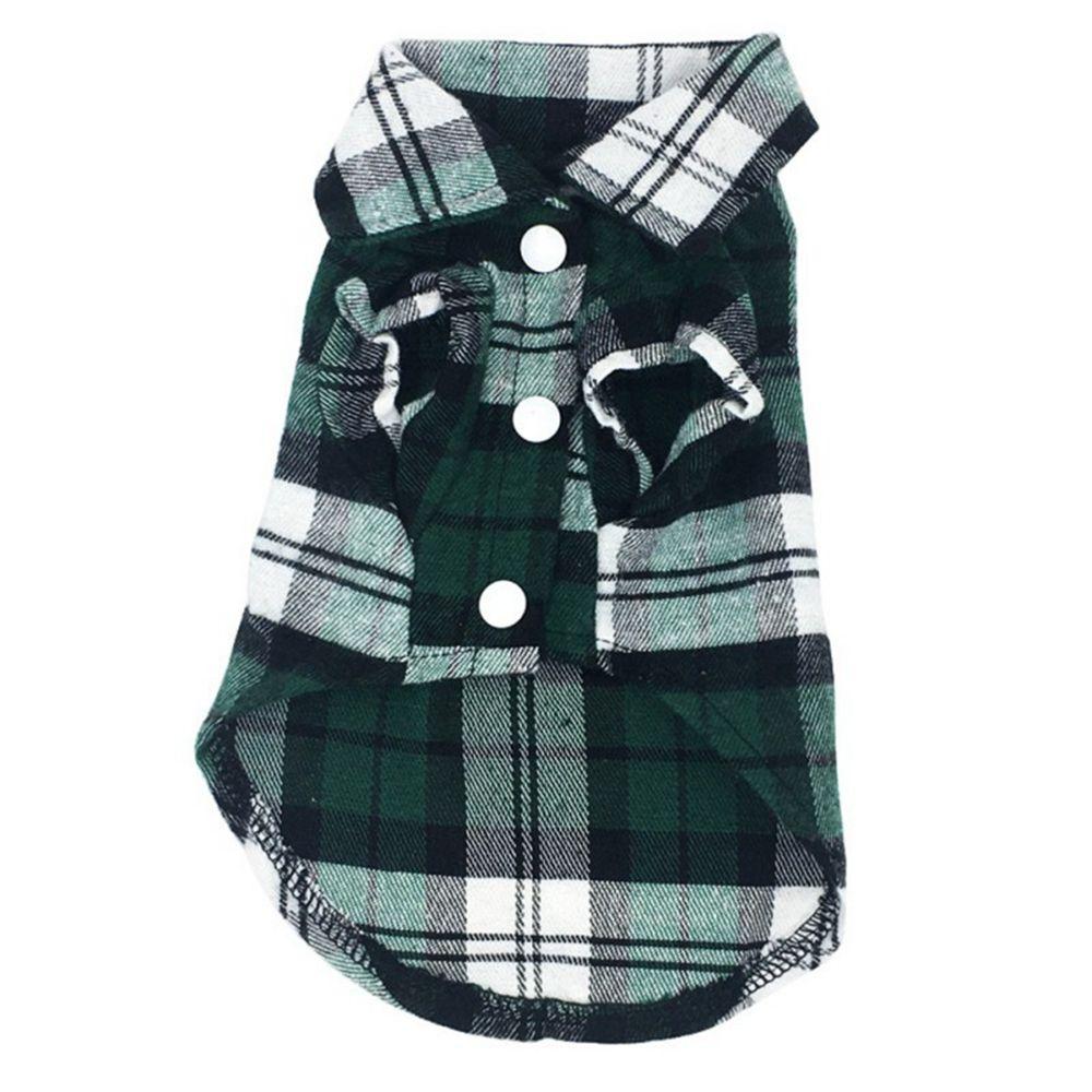 Plaid French Bulldog Puppy Cotton For Small Medium Dogs Cats Pets Supplies Dog Vest Dogs Shirt