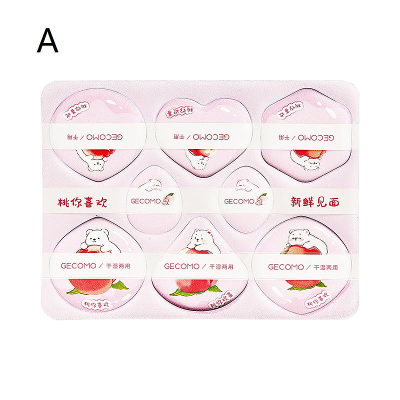 8 шт. Мягкие косметические спонжи, набор спонжей для косметической пудры, спонжи разных форм с мягким прикосновением для ежедневного макияжа, инструменты для красоты