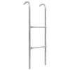 VidaXL 2-Step Trampoline Ladder Steel Silver 102.6 Cm