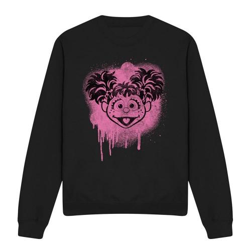 Sesame Street Unisex Adult Abby Cadabby Face Sweatshirt
