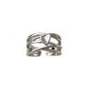 Retro Multi-layer Heart Ring for Women - Unique, Openable, Hip Hop Style, Perfect for Index Finger