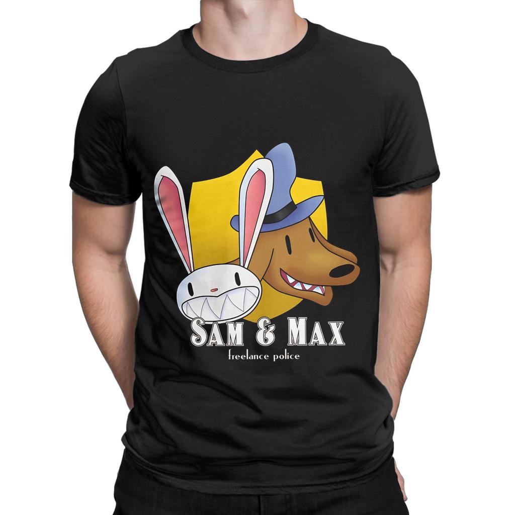 Sam And Max Hit The Road Freelance Funny Graphic 100 Cotton Tshirt Sam And Max Hit The Road Tops Tees For Unisex