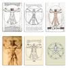 Vitruvian Man Full Name LEONARDO DA VINCI Ancient Vitruvian Man Print Metal Plaque Create Wall Decor Custom Tin Sign Poster