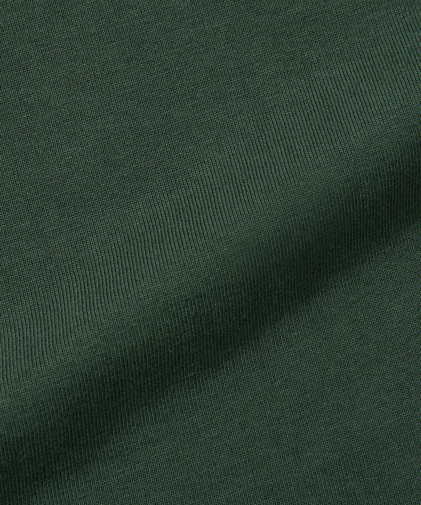 AGOD Oversized Vintage Rugby Short Sleeve T-Shirt [Deep Green]