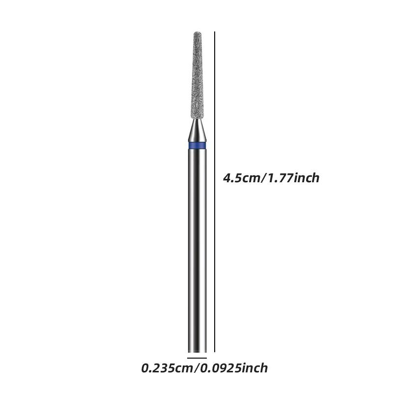 Алмазное сверло 718M 720M Удаление омертвевшей кожи Полировка гелем Аксессуары для ногтей