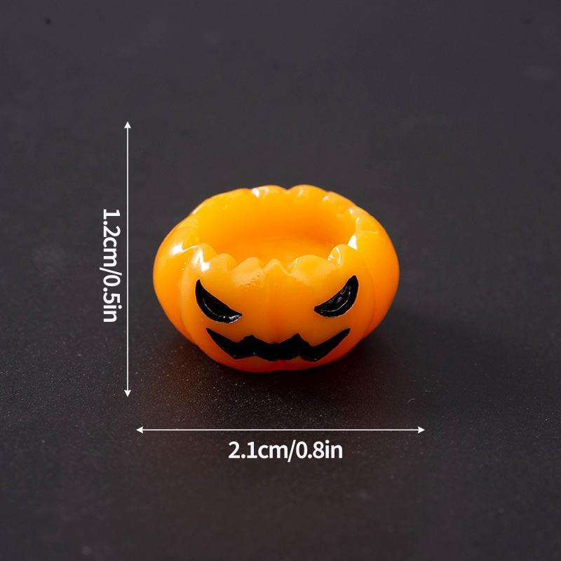 Halloween Decorations Skull Bat Mini Figurines Ornament Desktop Landscape Figurine Decoration