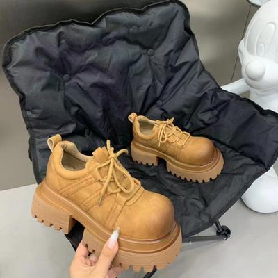 Платформа Женская обувь Балетки Дизайнерские Лоферы Новая обувь для ходьбы Классическое Платье На шнуровке Тренд Женские Уютные Zapatillas