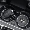 AANI1 2 Pack Silicone Car Water Bottle Coaster Anti-Slip Mats for Kia EV6 Sorento Niro Stinger Ceed Carnival K5 K9 Soul Carens VQ Cade