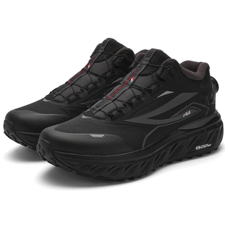 Fila BOA EXPLORER Текстиль, TPU Амортизация из флиса, Устойчивые к истиранию Низкие уличные ботинки Мужские Черные A12M341206FBB